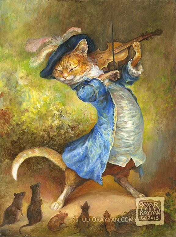 Cat with Fiddle