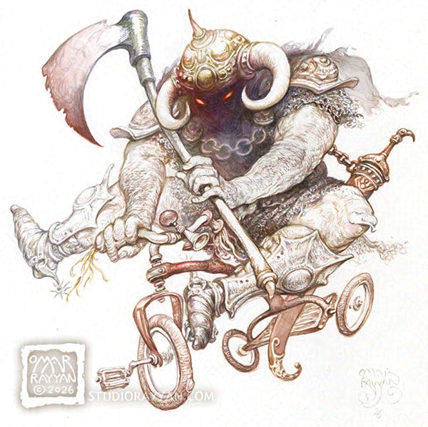 Print - Death Dealer on a Tricycle