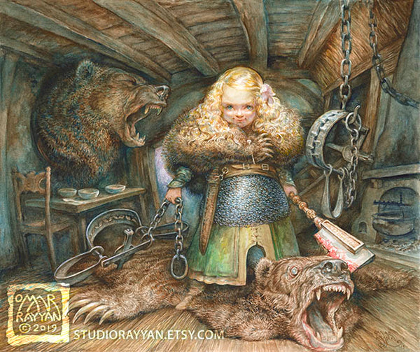 Print - Flaxen Intruder