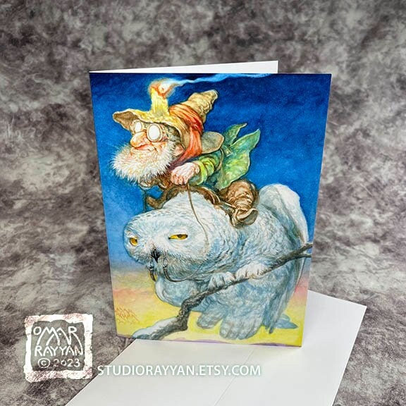 Greeting Card - Snowy Rider