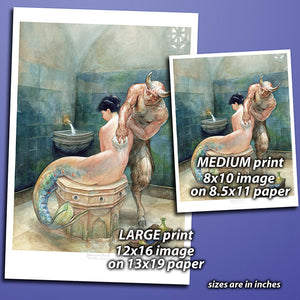 Print - Bathing the Nereid