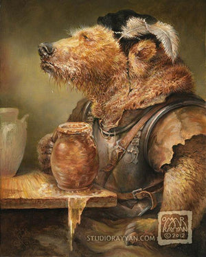 Print - Beer in Stein Bear