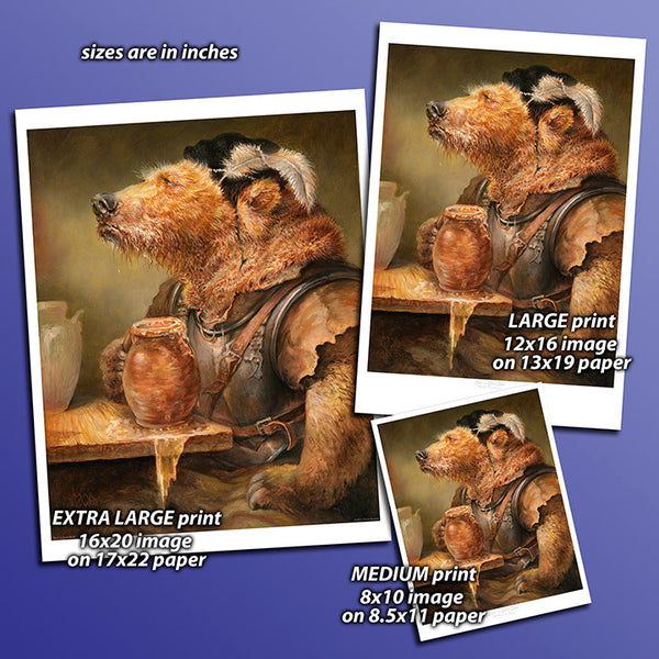 Print - Beer in Stein Bear