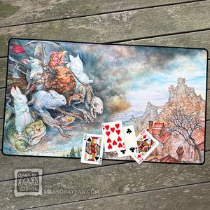 Playmat - Fluffy White Bunnies of the Apocalypse