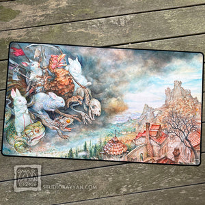 Playmat - Fluffy White Bunnies of the Apocalypse