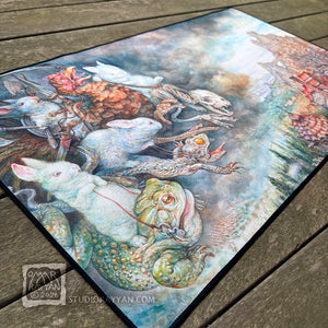 Playmat - Fluffy White Bunnies of the Apocalypse