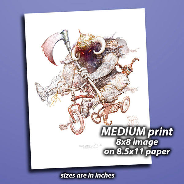 Print - Death Dealer on a Tricycle