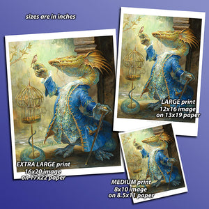 Print - Dragon and the Nightingale