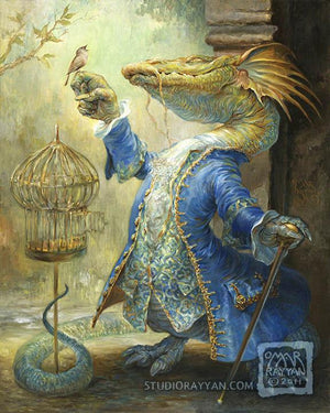 Print - Dragon and the Nightingale