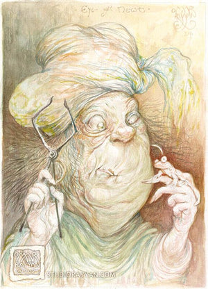 Original Watercolor Painting - Eye of Newt