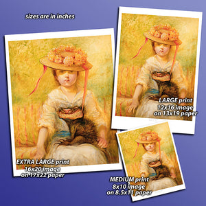 Print - Flowered Hat