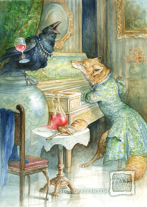 Print - Fox and the Crow