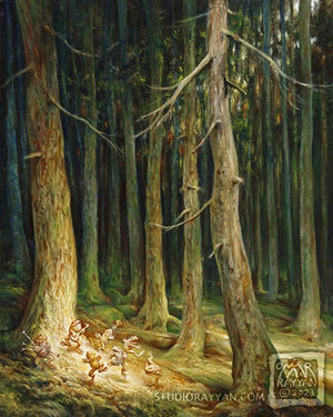 Print - Frolic in the Deep Woods