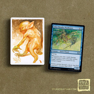 Painted Artist Proof Card - Glen Elendra Pranksters