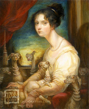 Print - Lady Wheatley's Whippets