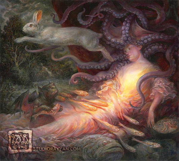 Original Oil Painting - Nocturnal Landscape