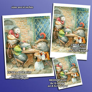 Print - Playing Possums