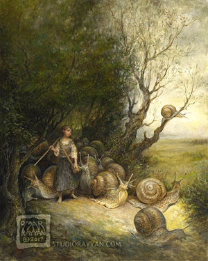 Print - Snail Shepherdess