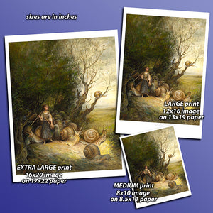 Print - Snail Shepherdess