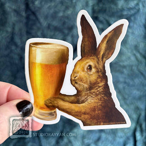 Stickers - Bunny with Beer