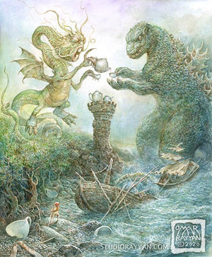 Print - Tea Time in the Land of Monsters