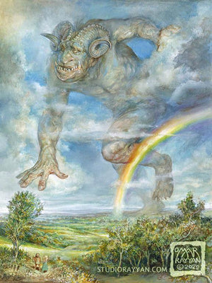 Original Watercolor Painting - Trippin' on a Rainbow