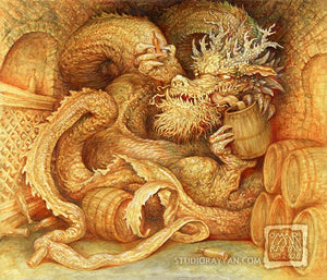 Print - Wine Cellar Wyrm