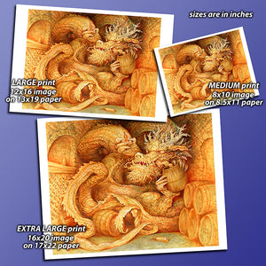 Print - Wine Cellar Wyrm